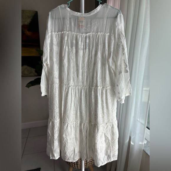 Johnny Was Kimberlee Dress in white sz XL NWT - Picture 3 of 12